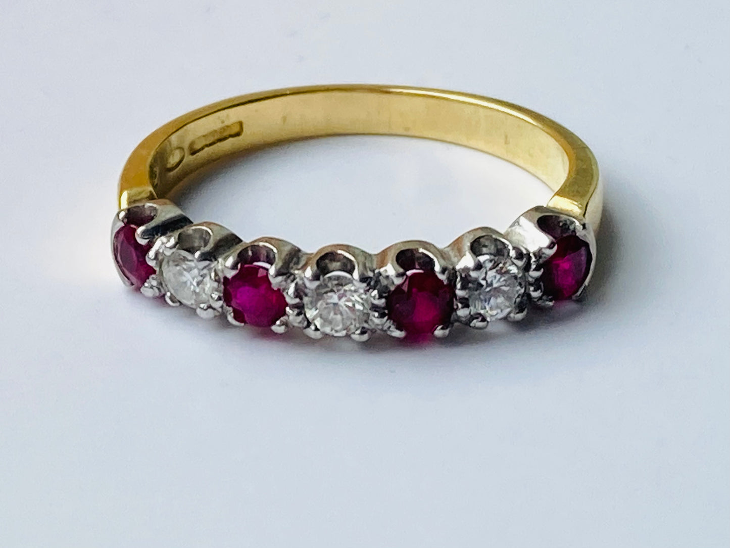 18ct Gold Ruby & Diamond Ring