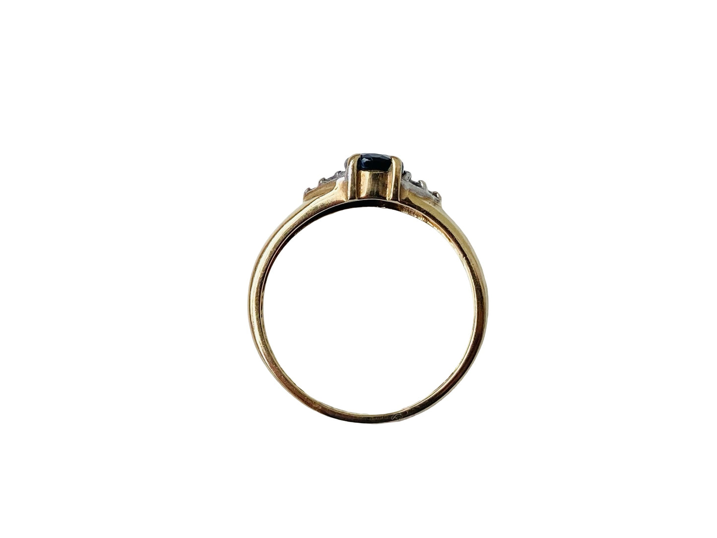 9ct Gold Sapphire & Diamond Ring