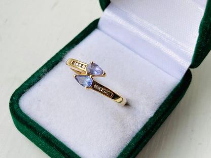 9ct Gold Tanzanite & Diamond Ring