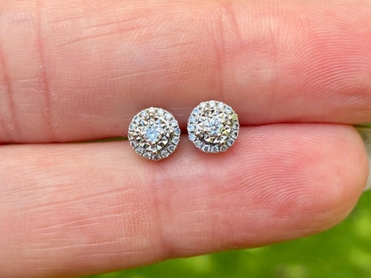 18ct Gold Diamond Earrings