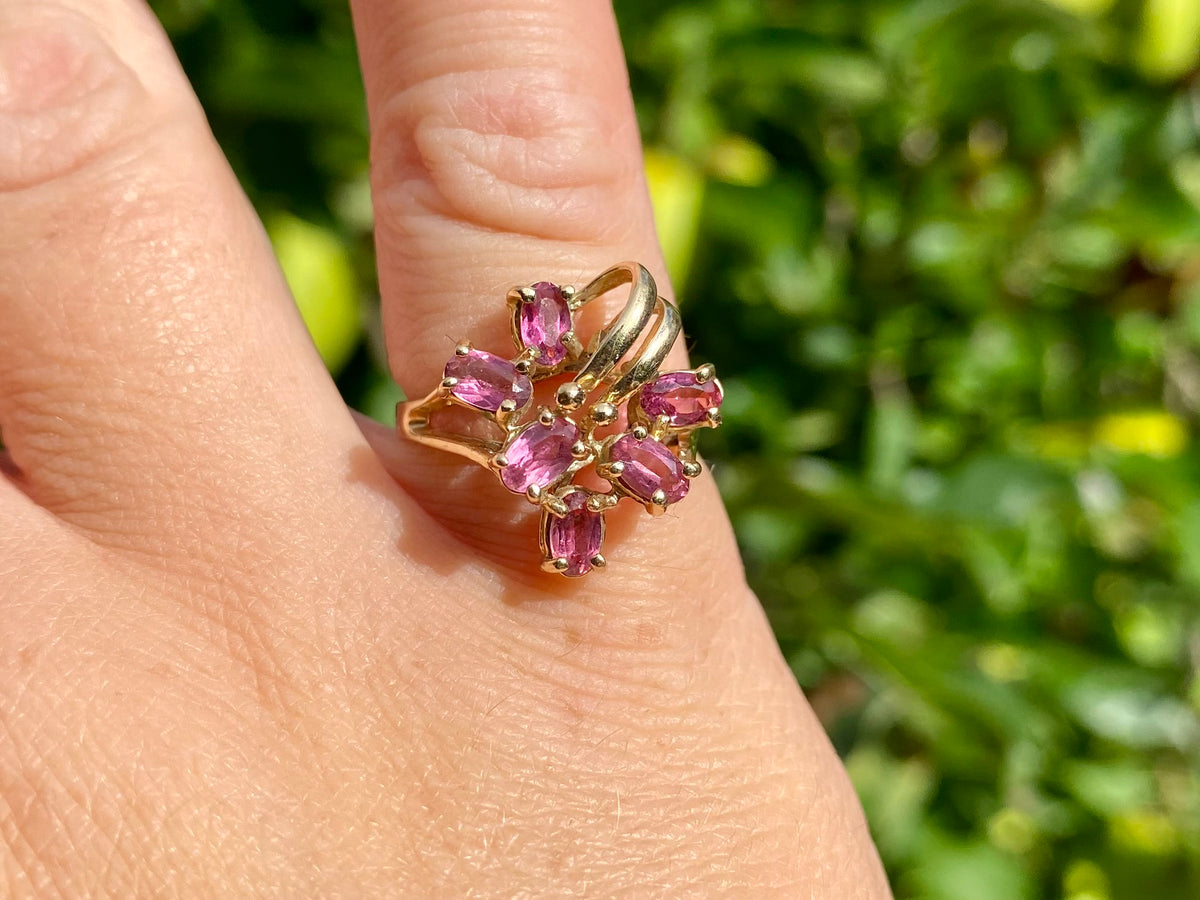 9ct Gold Pink Tourmaline Ring