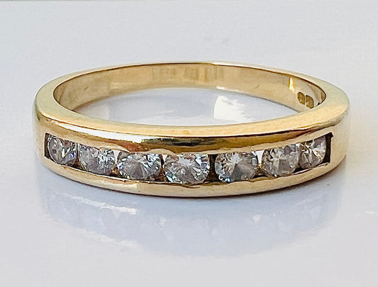18ct Gold Seven-Stone Diamond Ring