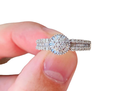 9ct Gold Diamond Ring