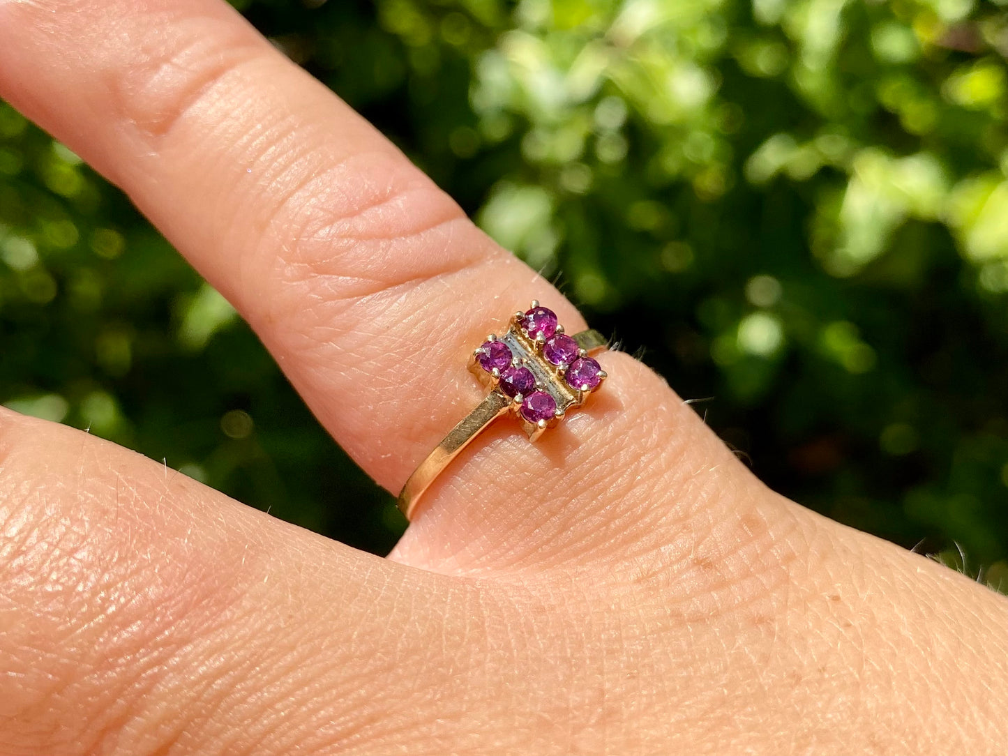 Vintage 9ct Gold Ruby Ring