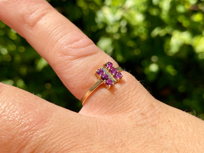 Vintage 9ct Gold Ruby Ring