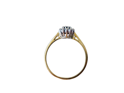 9ct Gold Sapphire & Diamond Ring