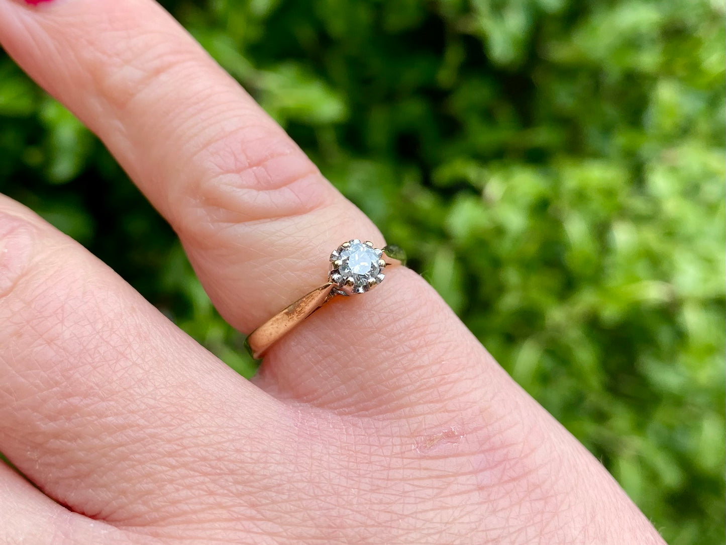 9ct Gold Diamond 0.25ct Solitaire Ring