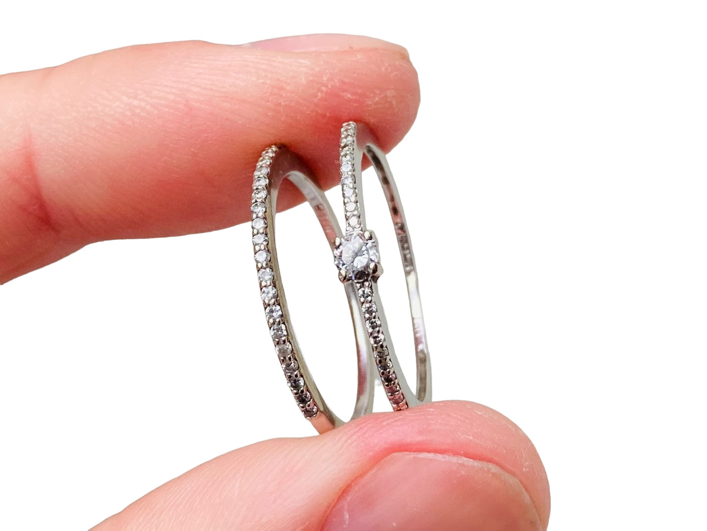 18ct Gold Diamond Ring Set