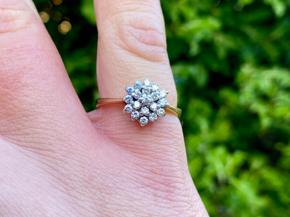 Vinatge 9ct Gold Diamond Ring