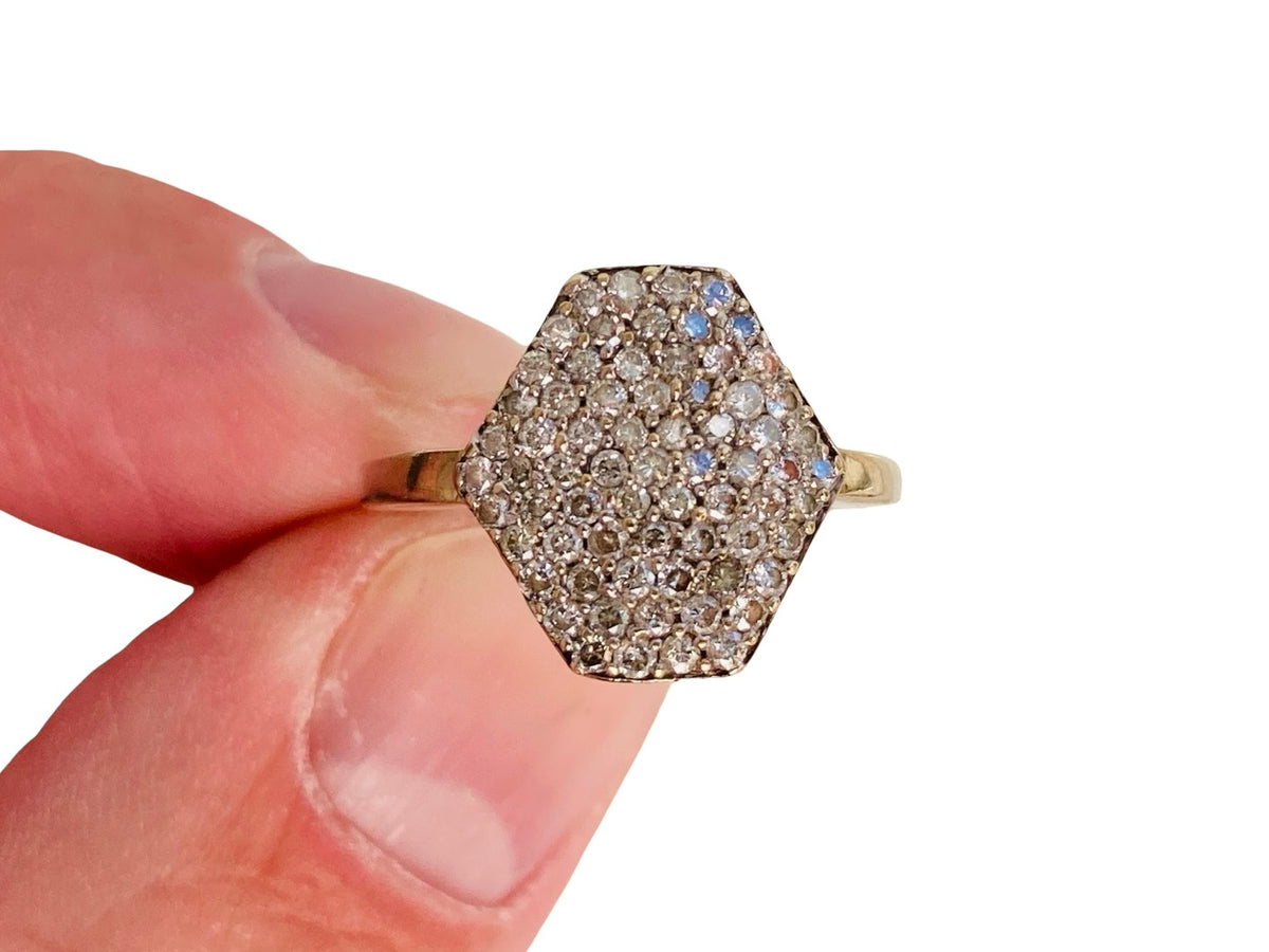 9ct Gold Diamond Ring