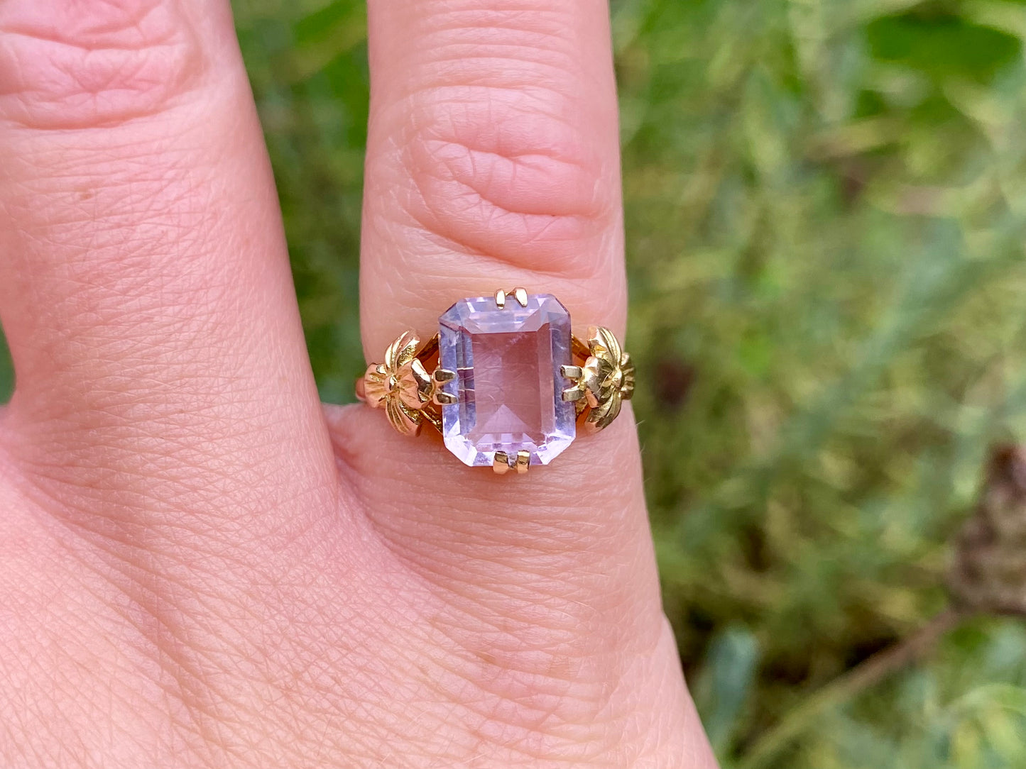 Vintage 9ct Gold Amethyst Ring