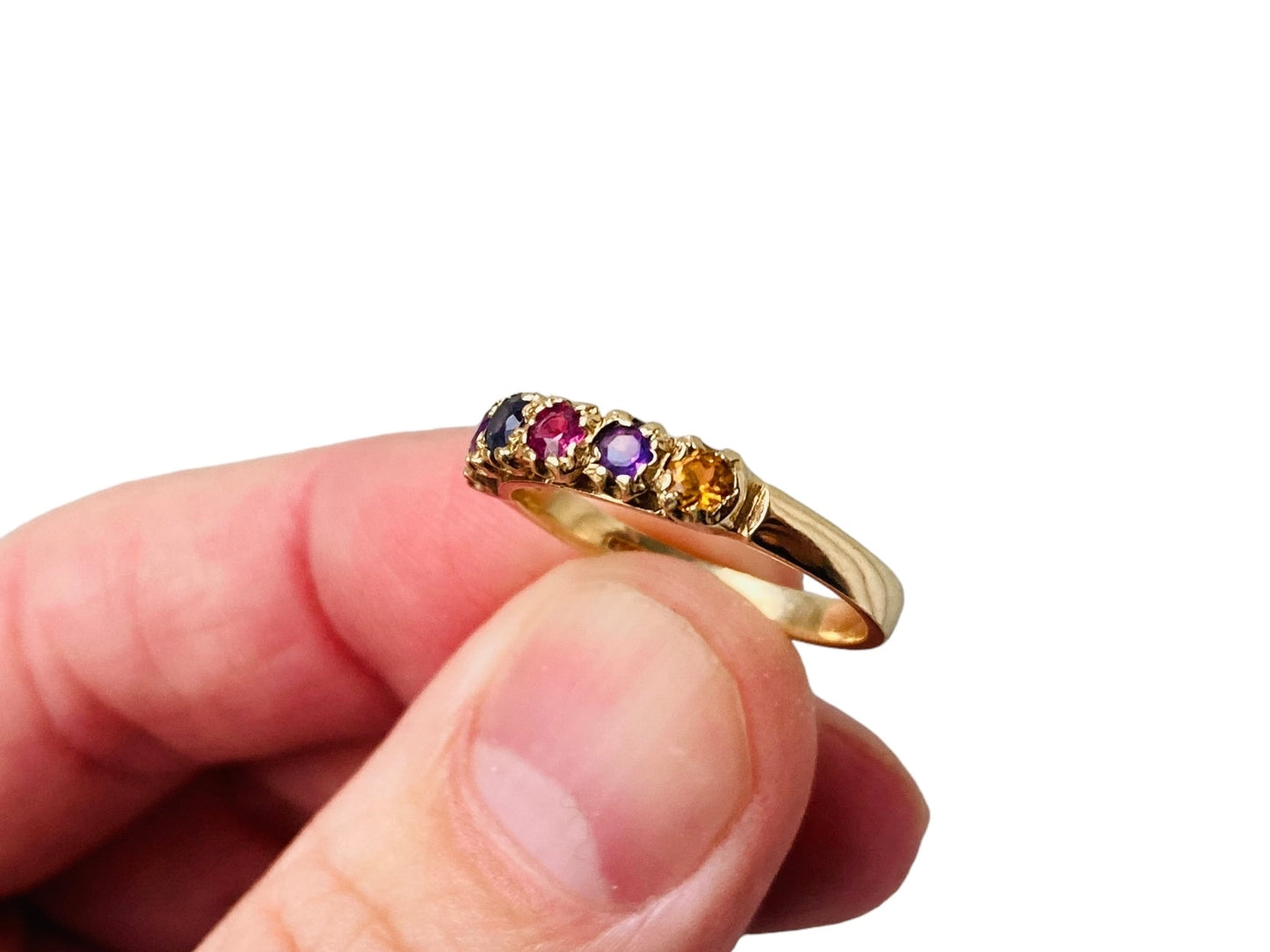 9ct Gold Multi Gemstone Ring