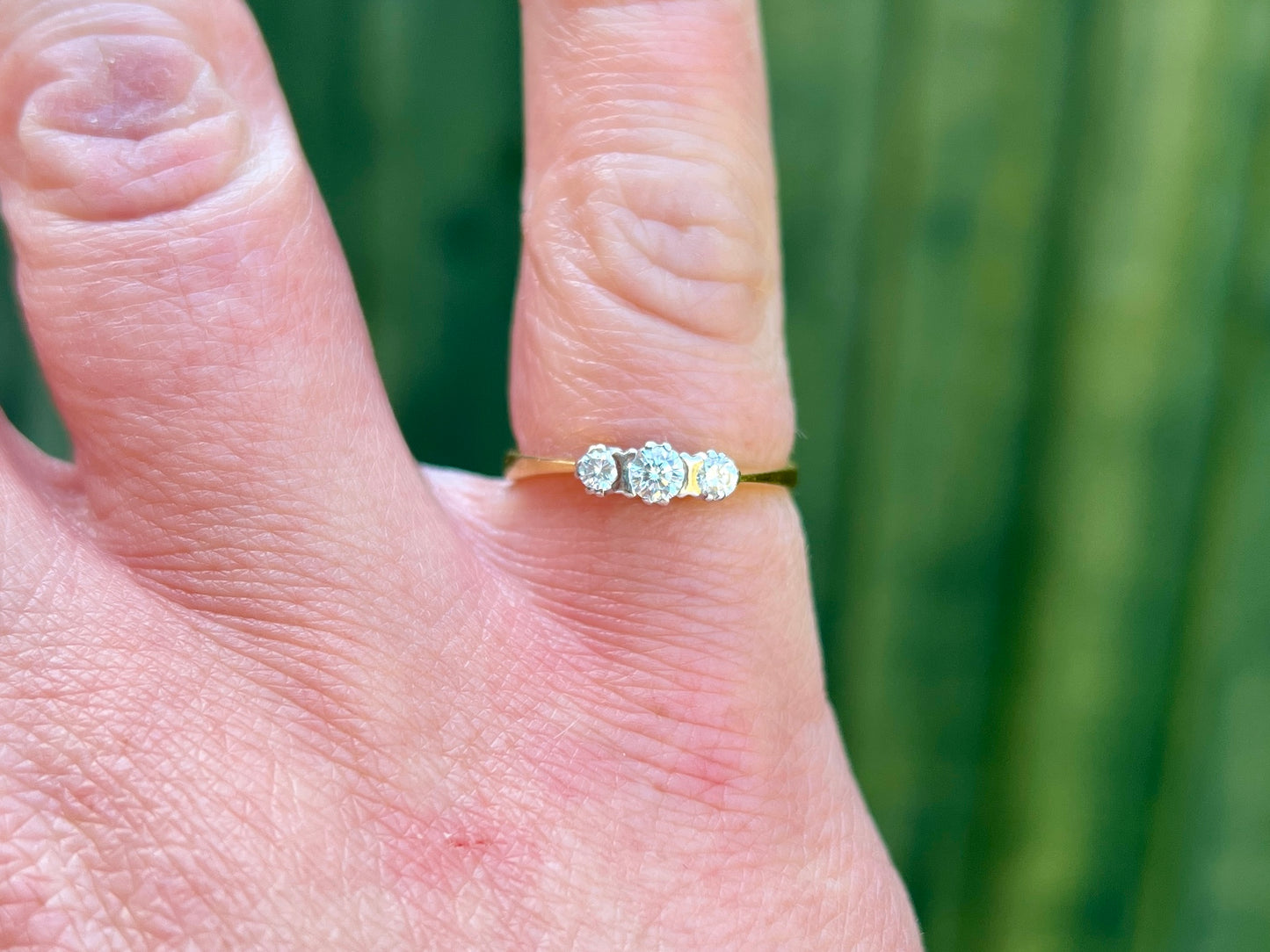 18ct Gold Three-Stone Diamond Ring