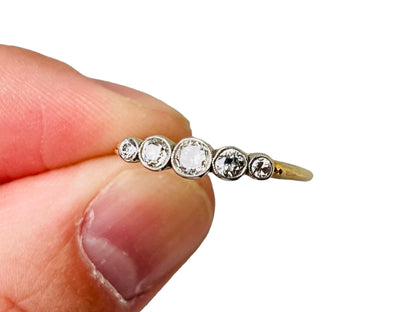 Vintage 18ct Gold Five-Stone Diamond Ring