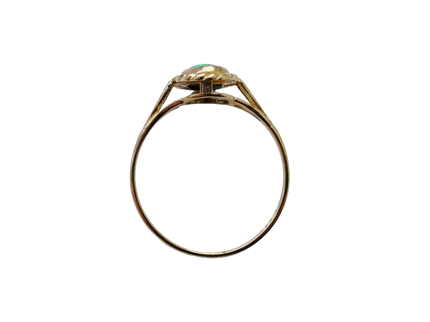 Vintage 9ct Gold Opal Doublet Ring