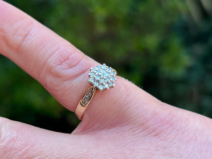 Vintage 9ct Gold Diamond Ring