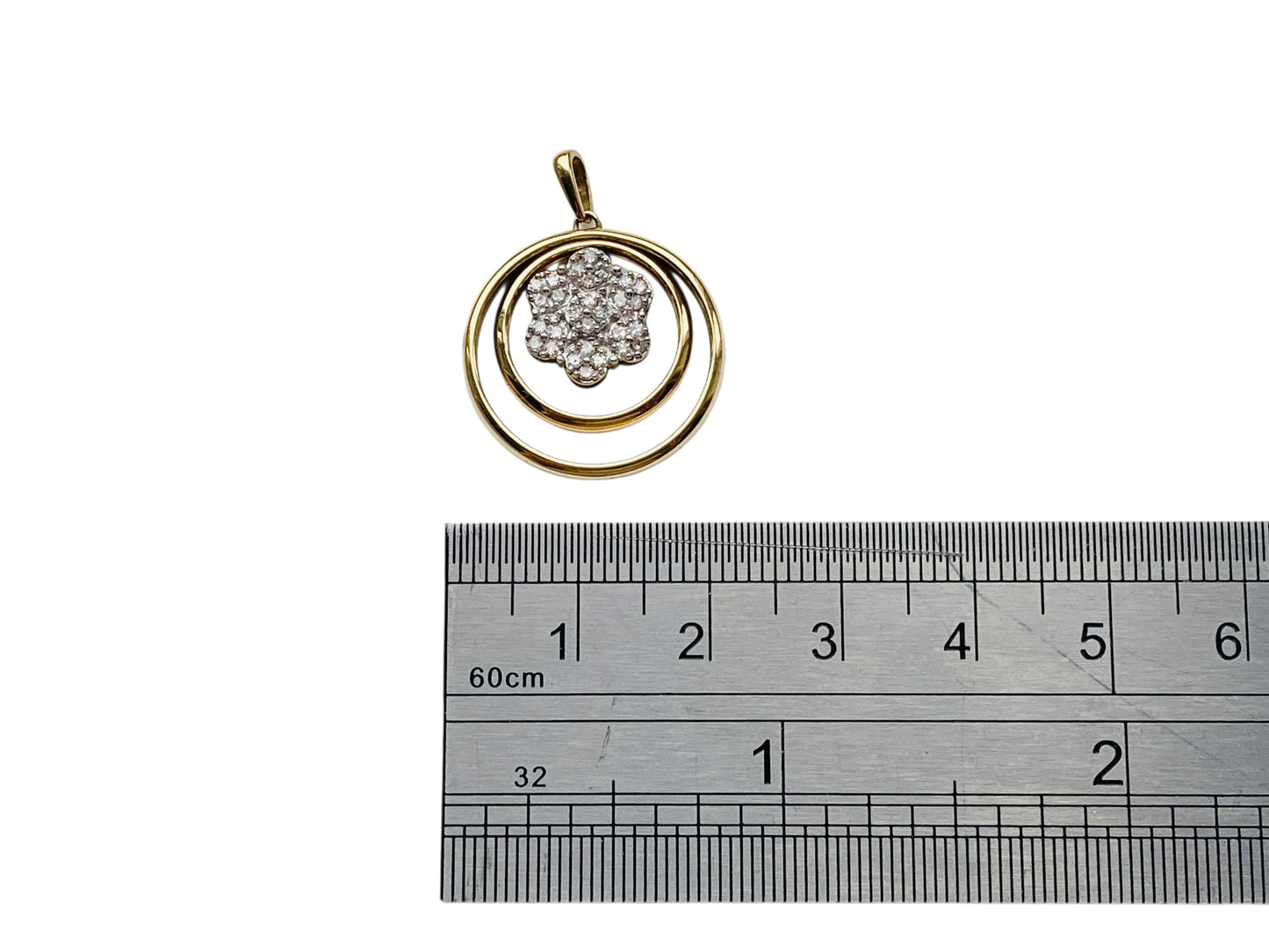 9ct Gold Diamond Pendant