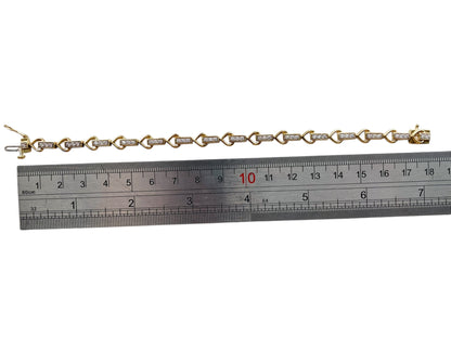 9ct Gold Diamond Bracelet