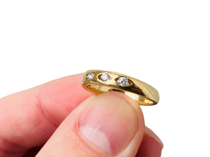 18ct Gold Diamond Band Ring