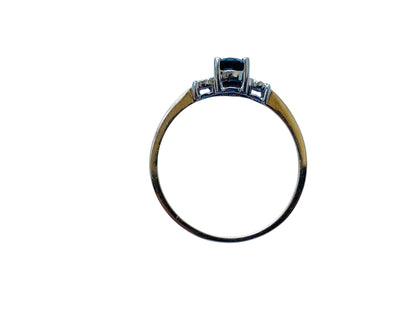 9ct Gold Sapphire & Diamond Ring