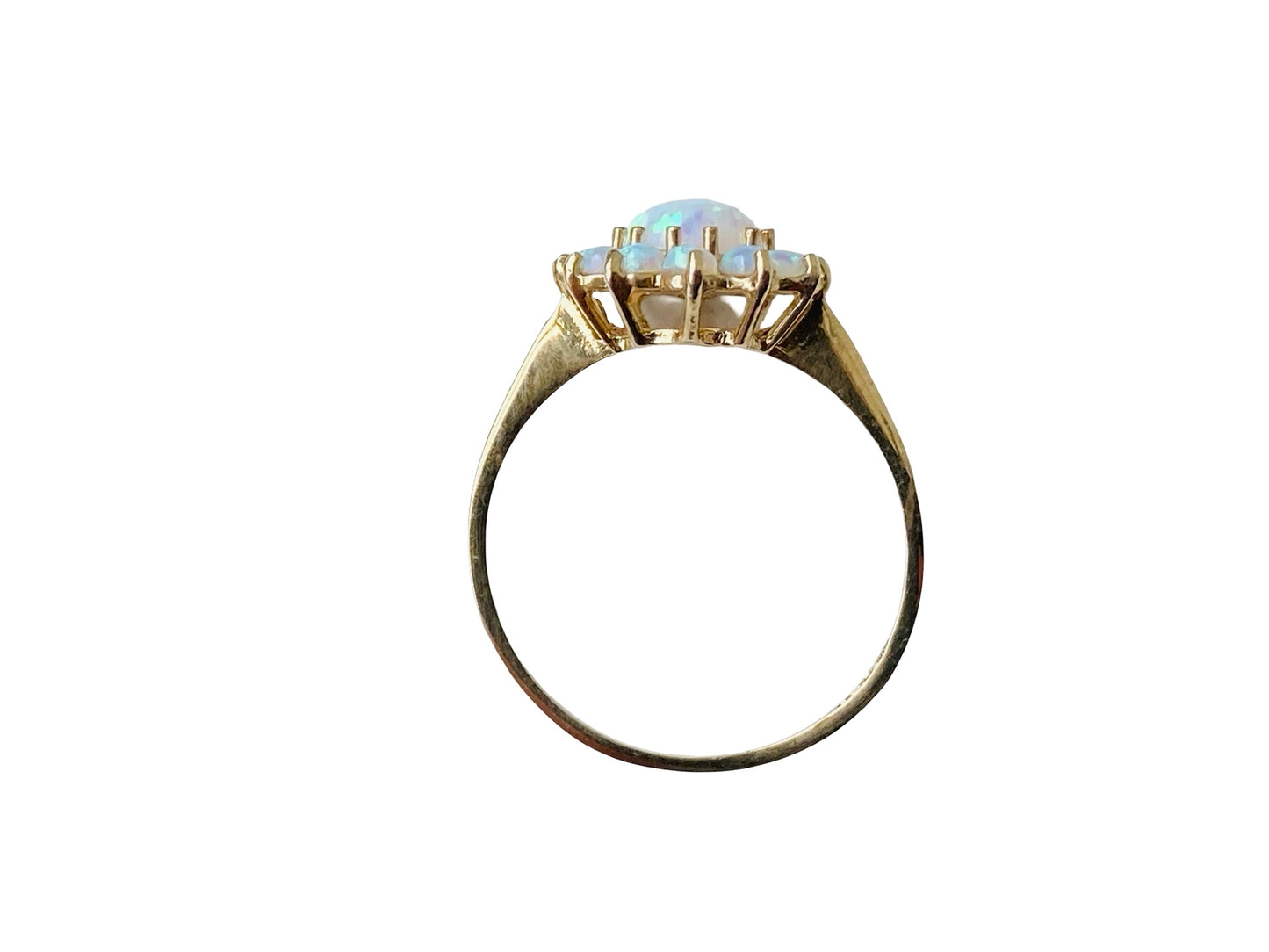 9ct Gold Synthetic Opal Ring