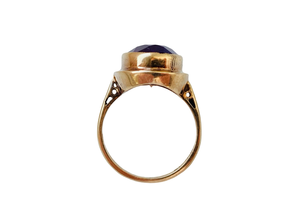 Vintage 9ct Gold Amethyst Ring