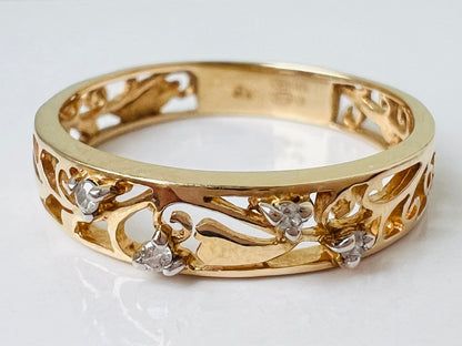 9ct Gold Diamond Ring