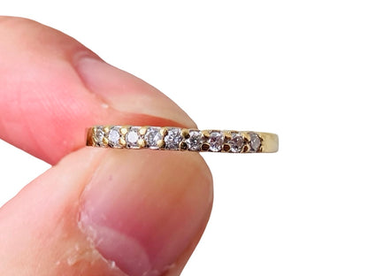 18ct Gold Nine-Stone Diamond Stacking Ring