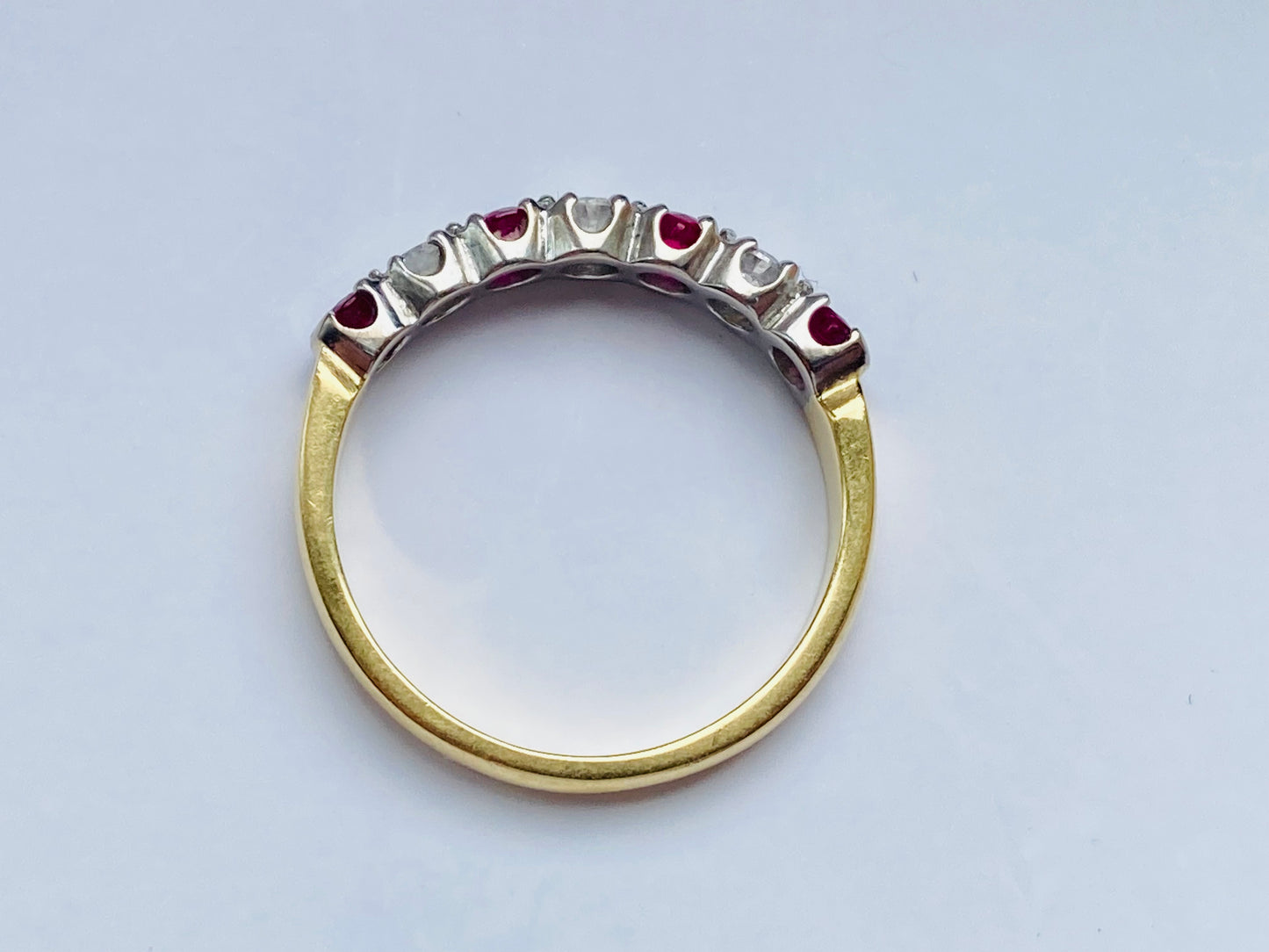 18ct Gold Ruby & Diamond Ring