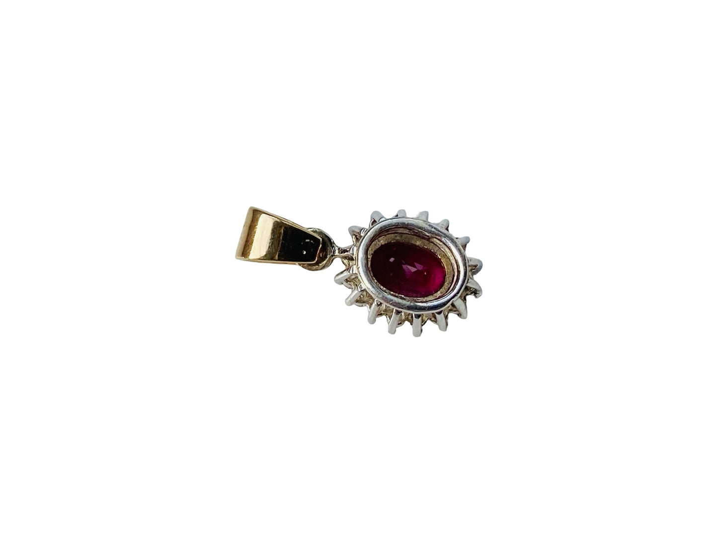 9ct Gold Ruby & Diamond Pendant