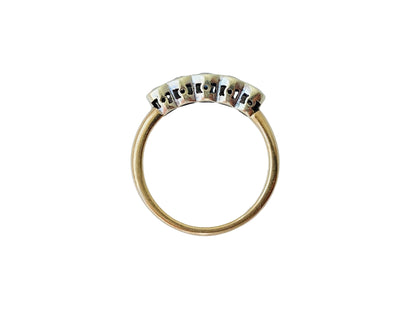 9ct Gold Sapphire & Diamond Ring