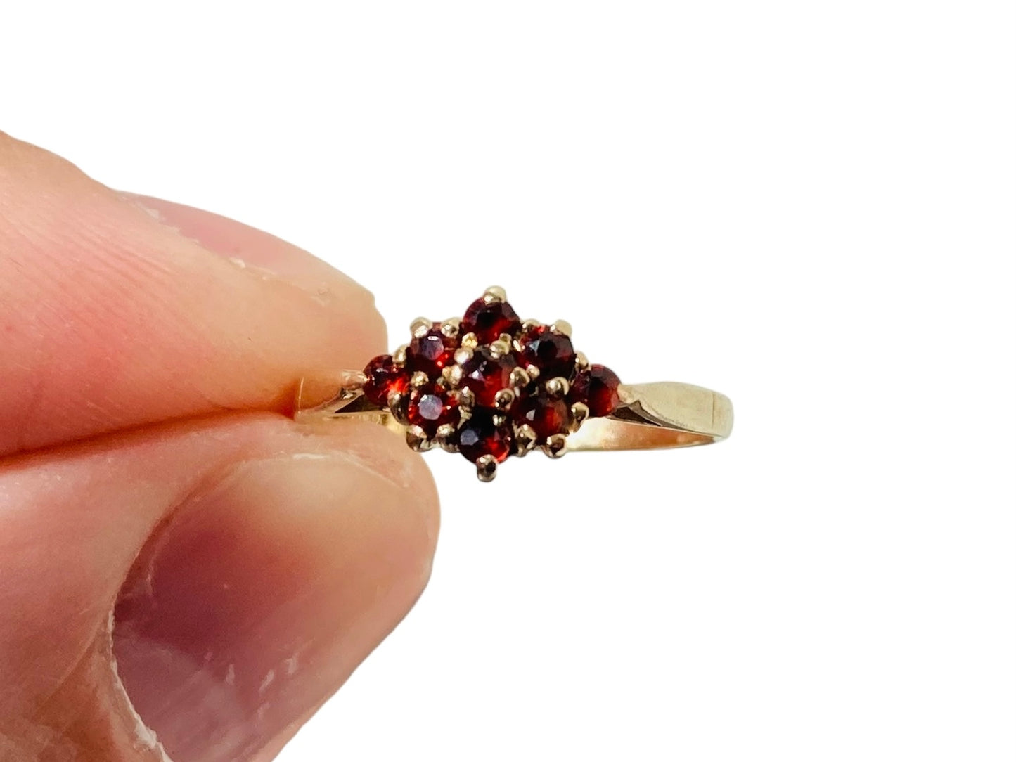 Vintage 9ct Gold Garnet Ring