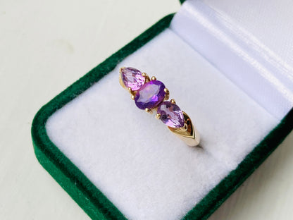 9ct Gold Amethyst Ring