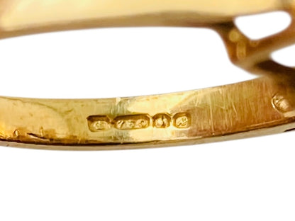 Vintage 18ct Gold Sapphire & Diamond Ring
