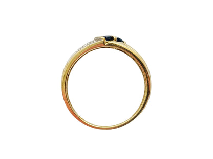 9ct Gold Sapphire & Diamond Ring