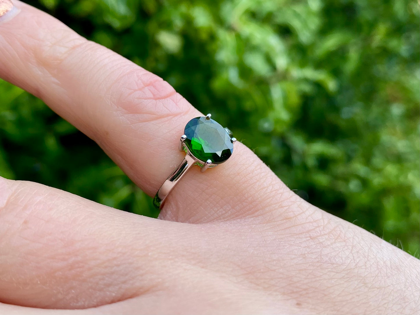 9ct Gold Diopside Ring