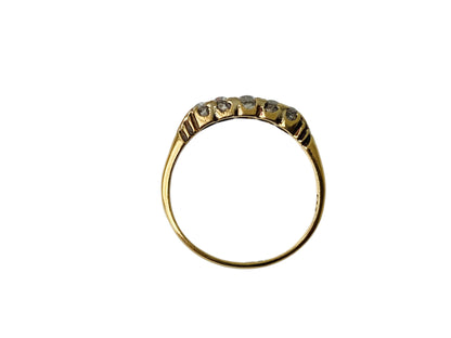 Antique 18ct Gold Five-Stone Diamond Ring