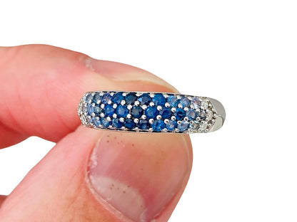 9ct Gold Sapphire & Diamond Ring