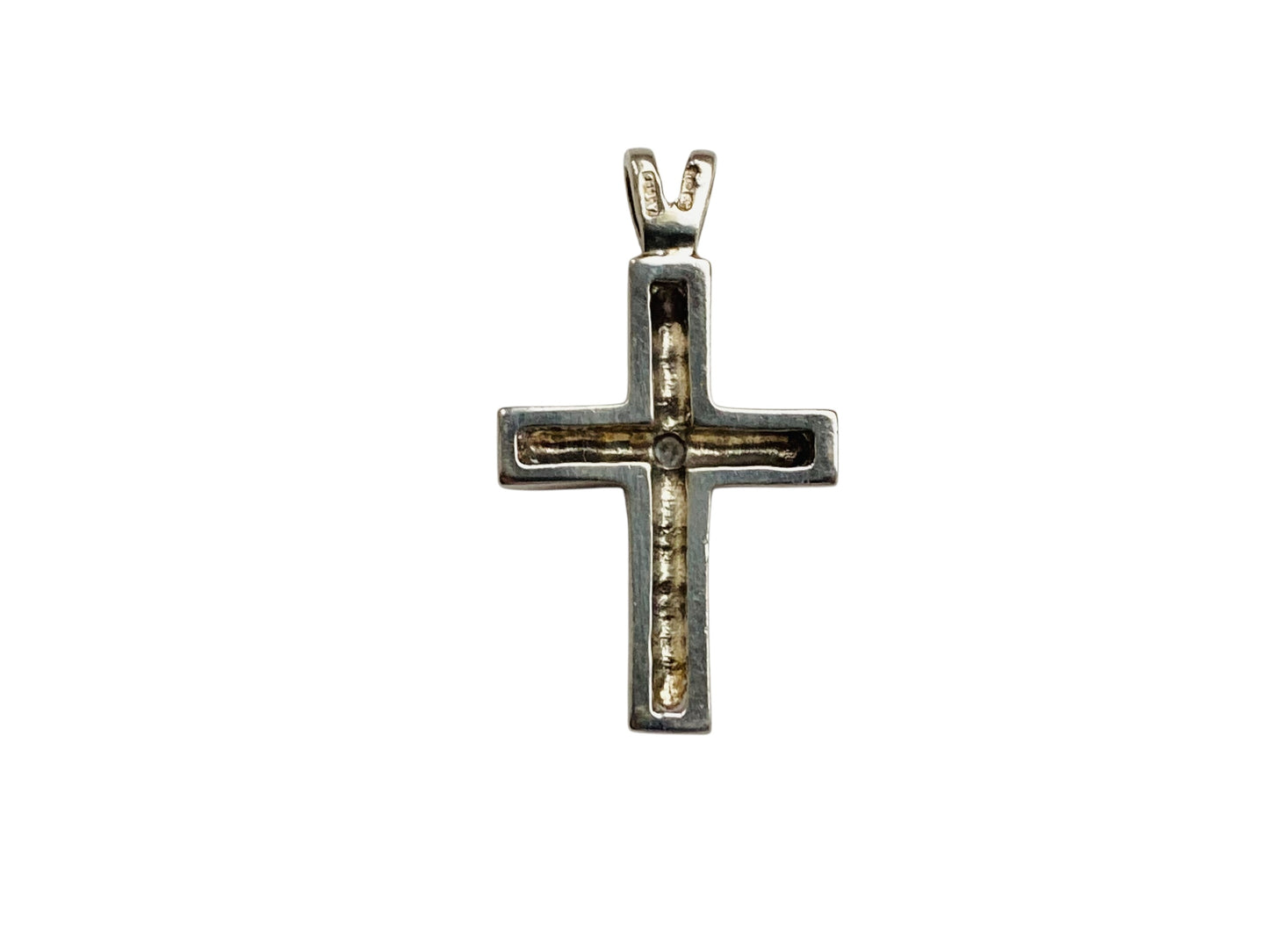 9ct Gold Diamond Cross Pendant