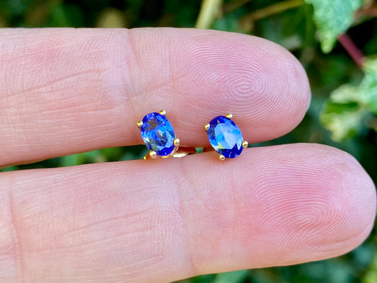 18ct Gold Tanzanite Earrings