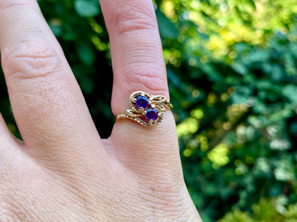 Vintage 9ct Gold Amethyst Ring