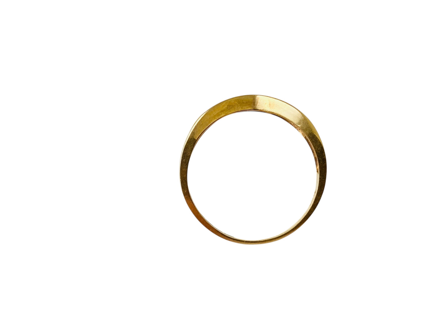 18ct Gold Diamond Wishbone/Chevron Ring