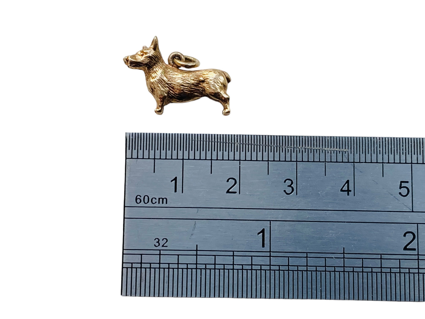 Vintage 9ct Gold Corgi Dog Pendant or Charm