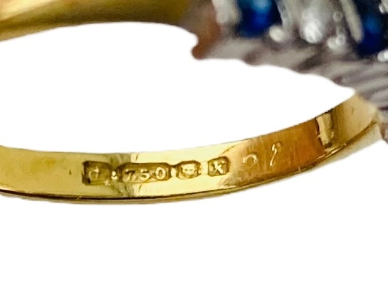 18ct Gold Sapphire & Diamond Ring