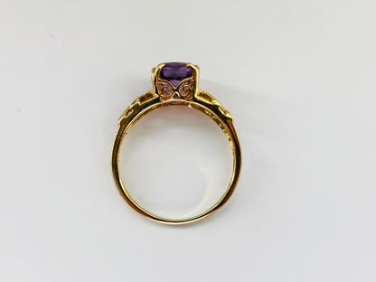 9ct Gold Amethyst Ring