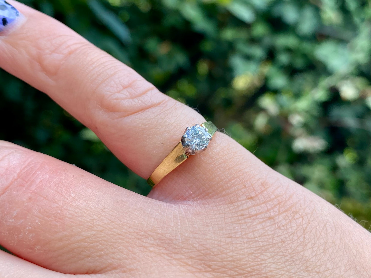 Vintage 18ct Gold Diamond 0.50ct Solitaire Ring