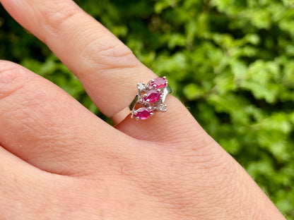 Vintage 14ct Gold Ruby & Diamond Ring