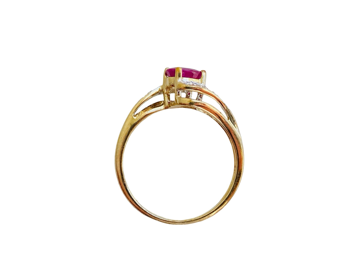 9ct Gold Ruby & Diamond Ring