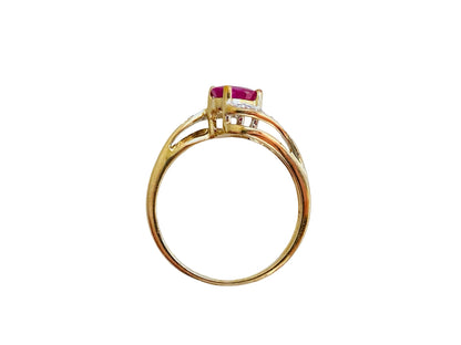 9ct Gold Ruby & Diamond Ring