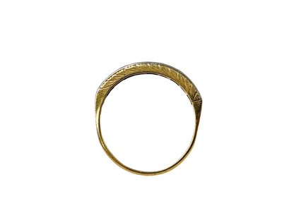 Vintage 18ct Gold Sapphire & Diamond Ring